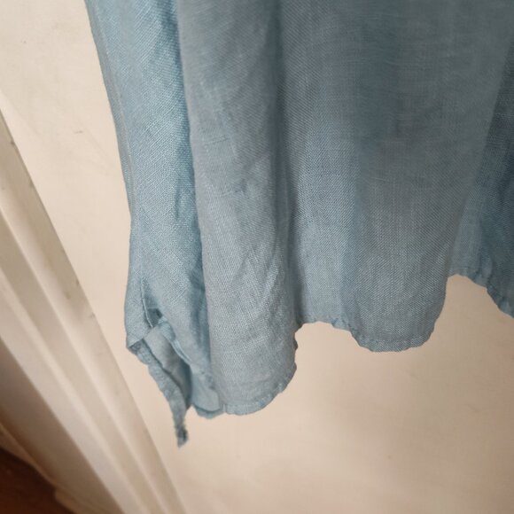 TERZO MILLENNIO 100 % Linen Top - Picture 4 of 6